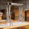 Multipurpose Frame Lifter Tool with Ergonomic Handle Metal Texture for Comfortable Frame Management In Apiary Tasks