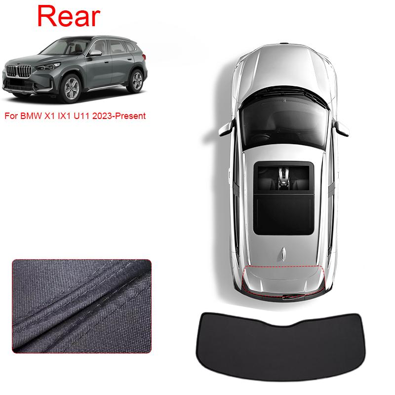 Car Black Windows Privacy Sunshade For BMW X1 IX1 U11 2023-Present Anti-UV Heat Insulation Protect Cover Interior Accessories