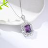 Necklace Female Color Treasure Redeen Cut Ice Flower Cut Zircon High Carbon Diamond Clavicle Chain Necklace Jewelry Spot