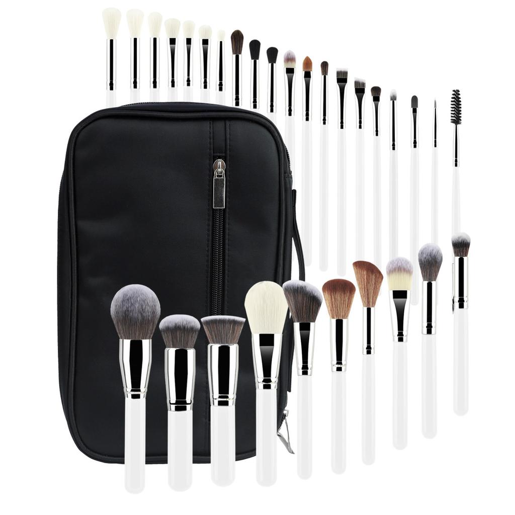 30er Make-up-Pinsel-Set mit Tasche, weiche Haare Lidschatten Puder Pinsel Studio Komplettset, Make-up-Künstler-Zulassung