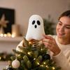 Halloween Christmas Tree Topper with Spring Base, Holiday Party Decoration