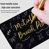 Metallic Soft Tip Craft Pen Set - Gold & Silver for DIY Album, Journal, Card Making, Signature & Sutra Copying.