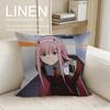 Mecha DARLING in the FRANXX Cushion Cover Pillowcase Set Pcs x x Breathable Washable Sofa Cushion Cover