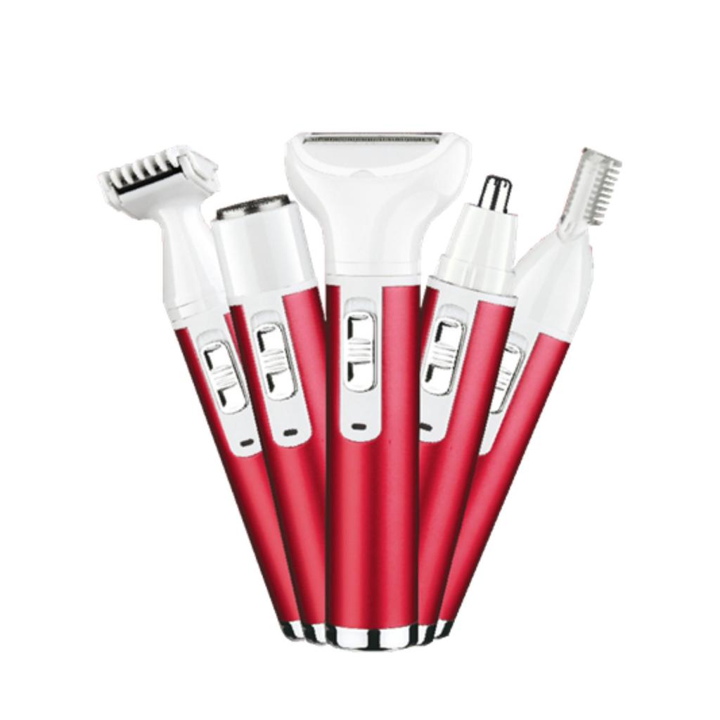 5-in-1 Electric Hair Remover: Nose, Private Parts, Underarm, and Pubic Hair Shaver for Women