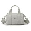 Nylon Pillow Shape Shoulder Bag With Top Handle Multi Zipper Pockets Lightweight Travel Tote For Women Daily Commute