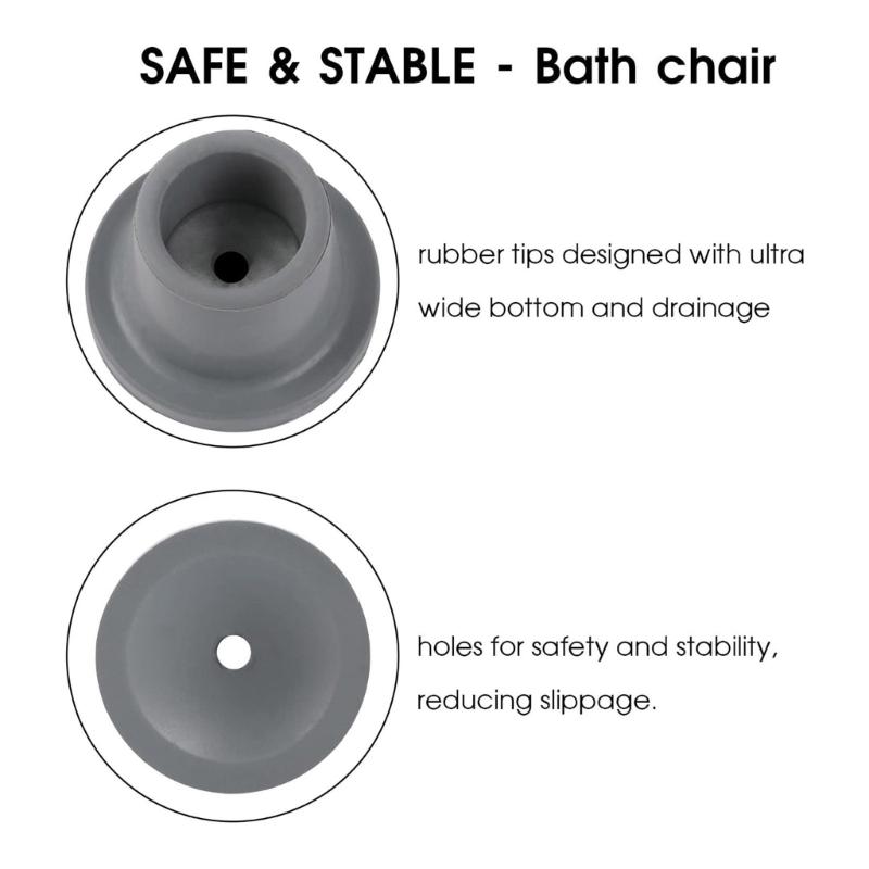 Rutschfeste Gummifüße für Duschhocker 8 Stück/Set Kappen für verbesserte Sicherheit