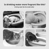 Toilet Vandskål til Kat, Toiletformet Kæledyrsvanddispenser til Kat Hund, Lille Sjov Skål til Hunde og Katte Hylende Morsom Tyngdekraft