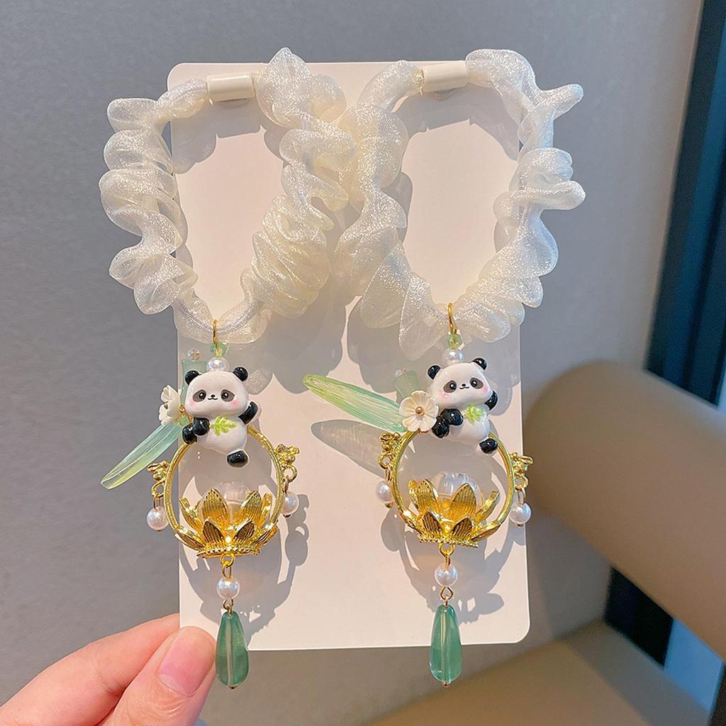 Mid-Autumn Festival Rabbit Hanfu Hair Clip – Ancient Style Fairy Bowknot Headdress for Children