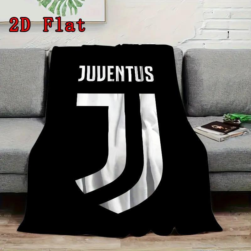 Juventus 2D Flat Pattern Flannel Blanket High Quality All Seasons Warmth and Comfort Perfect for Christmas Gifts.