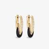 Light Luxury Copper Plated 18K Real Gold Inlaid Super Flash Zircon Drop Glaze Earrings, Ear Buckles, Advanced Temperament Fashionable And Exquisite