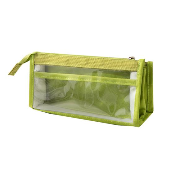 Transparent Mesh Pencil School Students Pencil Pouch Case for Middle Large Capacity Multilayer