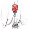 [G0868] - Tealight Holder 'Miss Butterfly' Black Red - 65x15x15