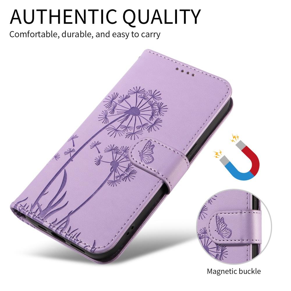 Leather Phone Case for Funda iPhone 17 16 15 14 13 12 11 Pro Max 16 15 14 Plus Mini 17 Air 16E Cases Dandelion Wallet Flip Cover