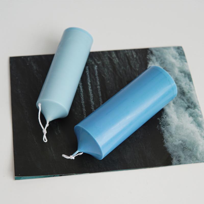 Church Spire Cylindrical Candle Mould DIY Geometric Shaped Transparent Plastic Wax Molds Scented Candle Making Tool Home Decor