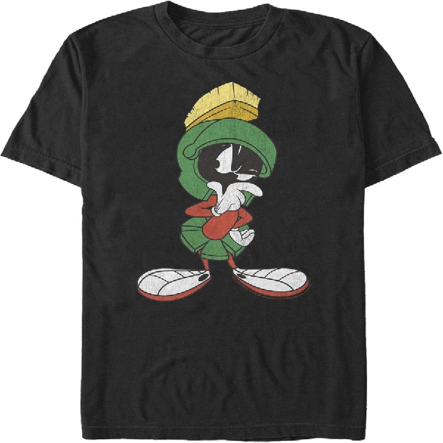 Men s Looney Tunes Marvin The Martian Thinking T-Shirt S разноцветный