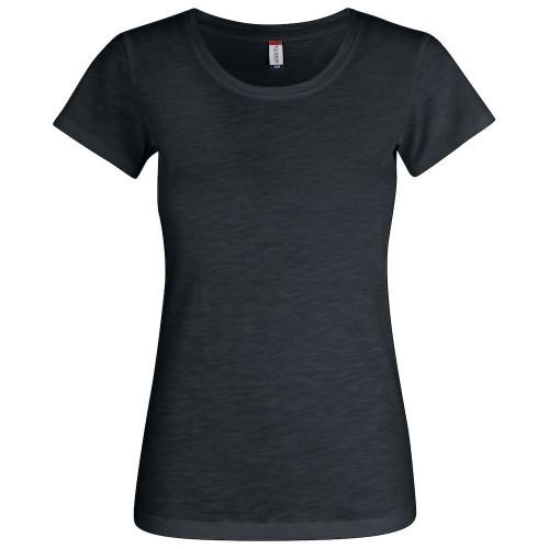 Clique Womens/Ladies Slub T-Shirt L gris