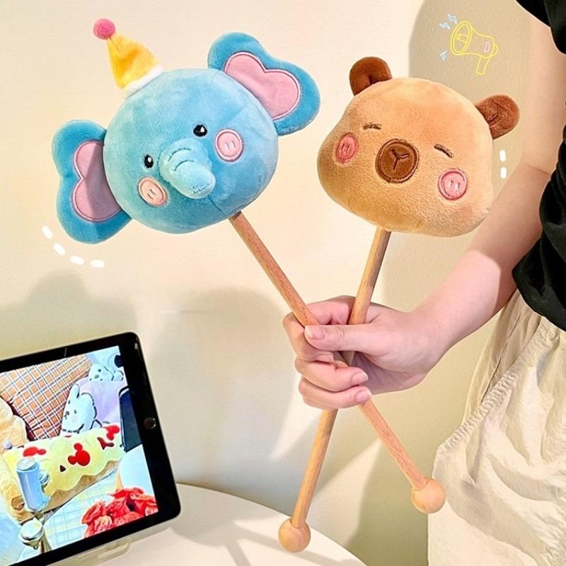 Adorable Cartoon Plush Massage Hammer Handheld Neck Shoulder Meridian Massager For Wholesale Markets
