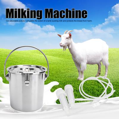 3L Elektrische Melkmachine Kit Draagbaar Impuls Instelbaar Weideapparaat voor Ooi Geit 100‑240V