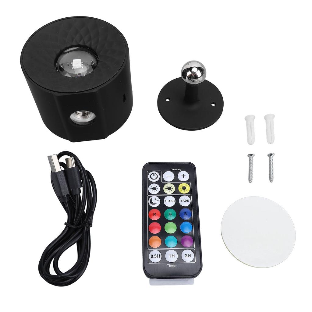 Dual End Battery Operated Wall Sconce with Remote 9 Colors RGB Rechargeable Ambient Light 3 Color Temp Dimming Wall