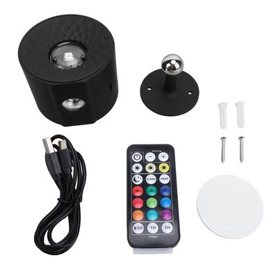 Dual End Battery Operated Wall Sconce with Remote 9 Colors RGB Rechargeable Ambient Light 3 Color