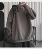 Men's Trendy Hong Kong Style Long-Sleeve Sweatshirt - Versatile, Loose-Fit Solid Color for Couples and Students, New Autumn Top