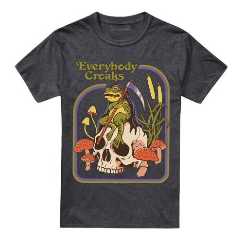 Steven Rhodes Unisex Adult Everybody Croaks Heather T-Shirt