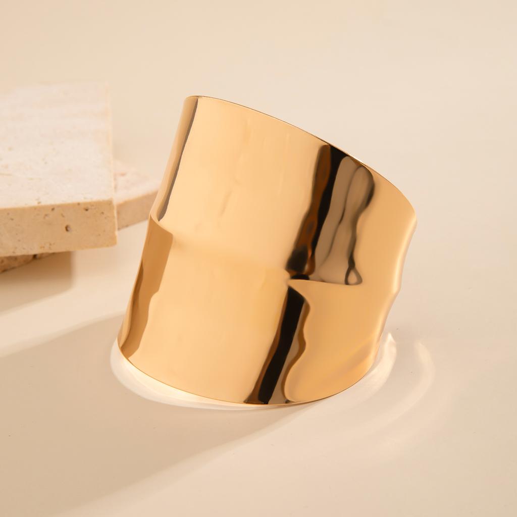 Exaggerated Big Wide Metal Open Cuff Bracelect for Women Trendy Africa Bangle Bracelect On Hand Accessories Fashion Jewelry Gift