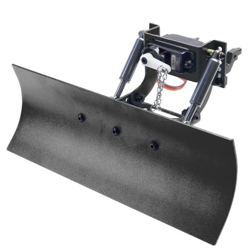 1/18 RC Aluminumx Adjustable Snow Shovel/Snow Plow kit with 12G 180° Servo Motor for RC 1/18 TRX4m Crawler Car Upgrade