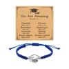 Trendy Flat Knot Friendship Bracelet With 2026 Graduate Theme Graduation Wristband For Schoolmates And Special Occasions