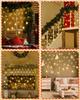 LIHAO Christmas Illumination Lights, Snowflake, 96 Bulbs, 4M, Christmas Decorations, LED Curtain Lights, Icicle String Lights, Christmas Tree