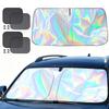 Car Windshield Sunshade with Side Window Covers Reflective Heat Shield for Front Windshield Protection and UV Blocking Small Size