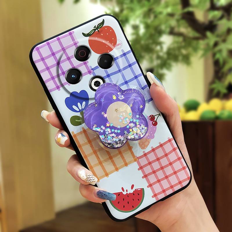 Stoßfest Wasserdicht Handyhülle Für Tecno Spark30 4G/KL6 Hautgefühl Silikon Weiche Hülle Drehbarer Ständer Schmutzabweisend