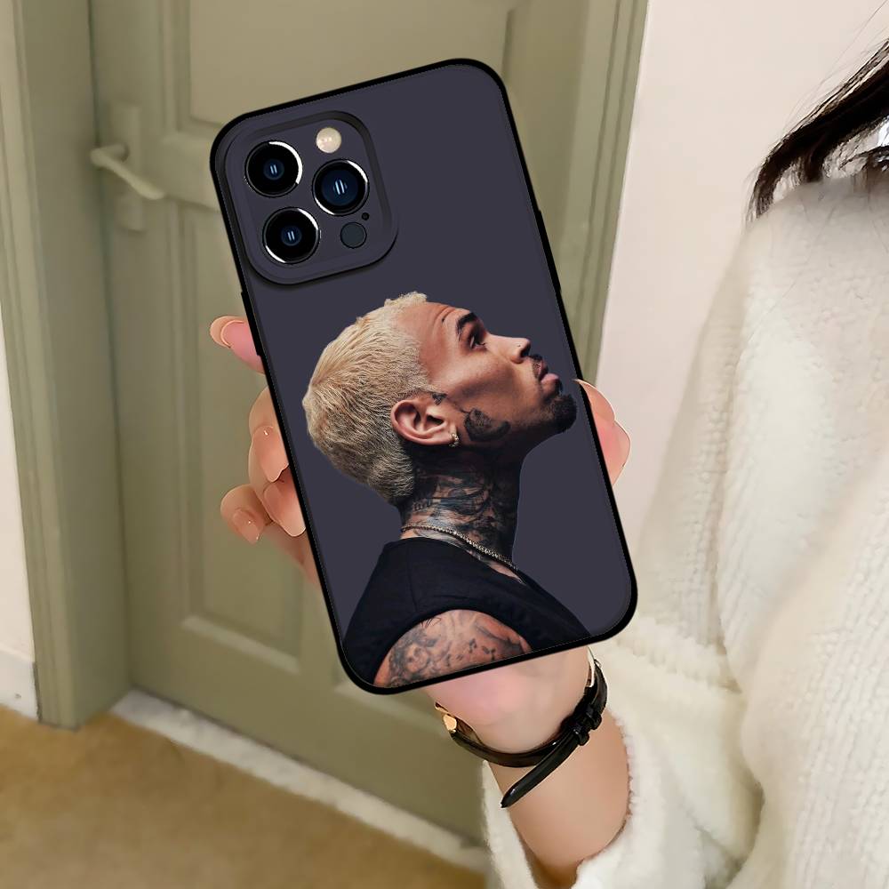 CB-Chris Brown-A Phone Case Black That Fits For IPhone 17,16,15,11,13,14 Pro Max,Plus,X,Xr,Xs Max,13Mini