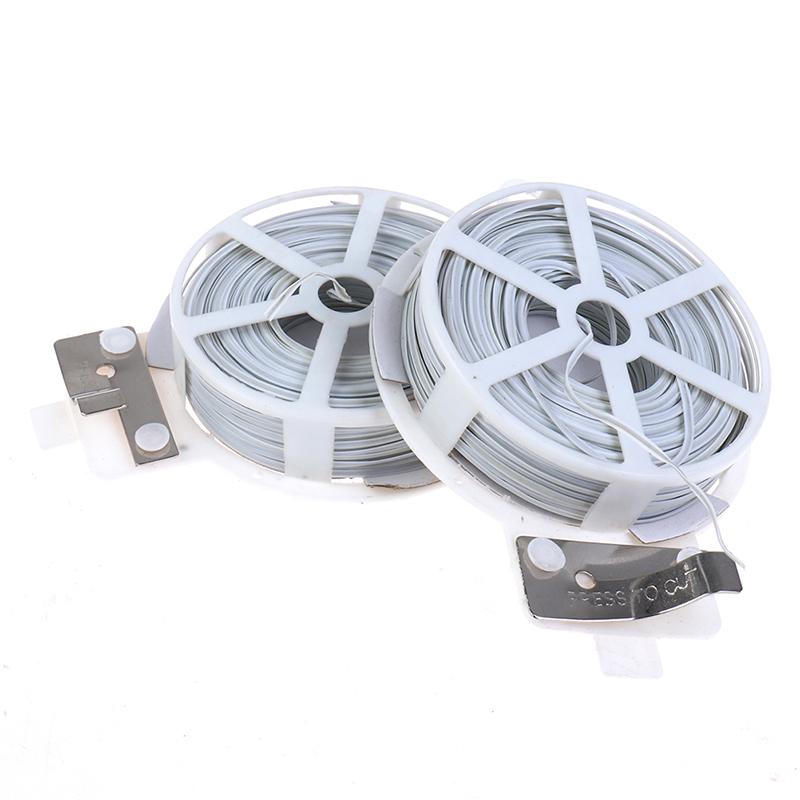 

1Pc (50M) Белый многофункциональный прочный садовый зажим для растений с покрытием из проволоки