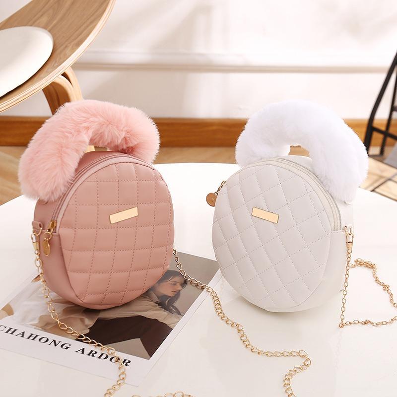Small bag bag women's shoulder bag niche fashion small round bag