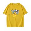 Potdemiel Summer New Pikachu Print Childrens Cotton TShirt Boys and Girls Comfortable and Breathable Childrens TShirt