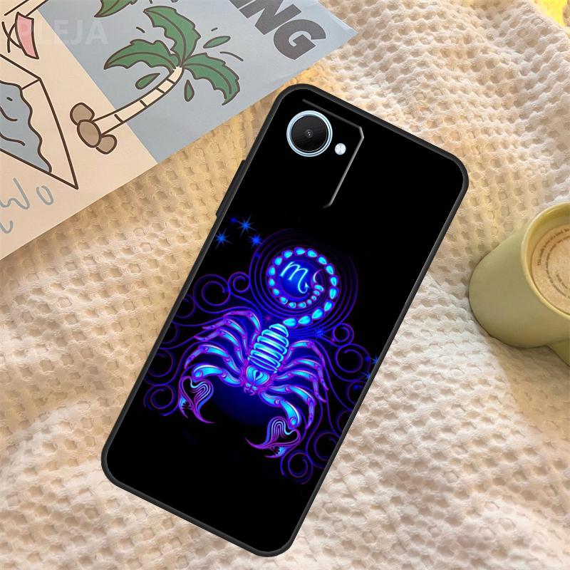 Twelve Constellations Case For Realme C67 C63 C55 C51 C75 C61 C53 C35 C65 C71 11 12 13 14 15 Pro Plus GT6 GT7 Pro