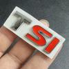 WHAQY1 3D Metal Logo TSI Emblem Letters Car Trunk Badge For VW TSI Decal Sticker Accessories