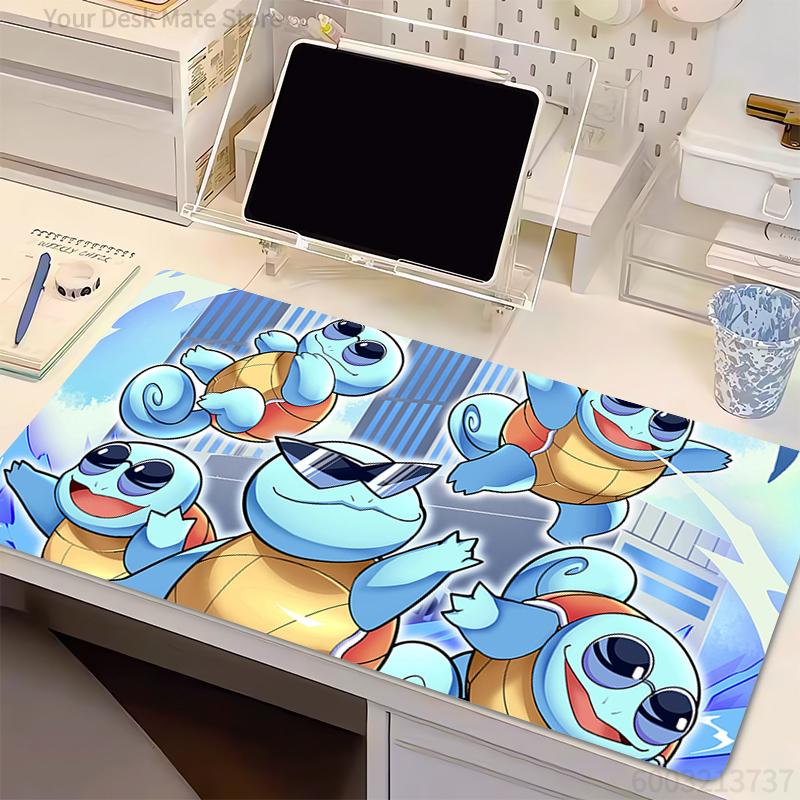 Mouse Pad Professional E-sports Speed PC Gaming P-Pokemon Squirtle Rubber Keyboard Pad Notbook Desk Mat Mousepad For Best Gift