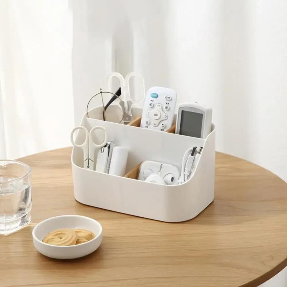 5 Grids Desktop Storage Box Detachable Multi-function Makeup Organizer Box Large Capacity Divided Desktop Organizer