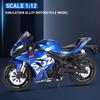 1/12 Suzuki GSX1000R Motorcycle Model Alloy Die Cast Motorcycle Ornaments Boys Toy Birthday Gift