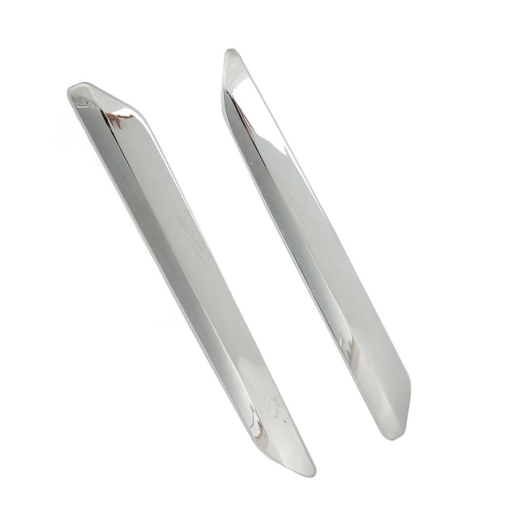 2pcs Front Bumper Strip Left Right Anti Scratch Chrome Silver Replacement for Citroen C5 X7 2007‑2015