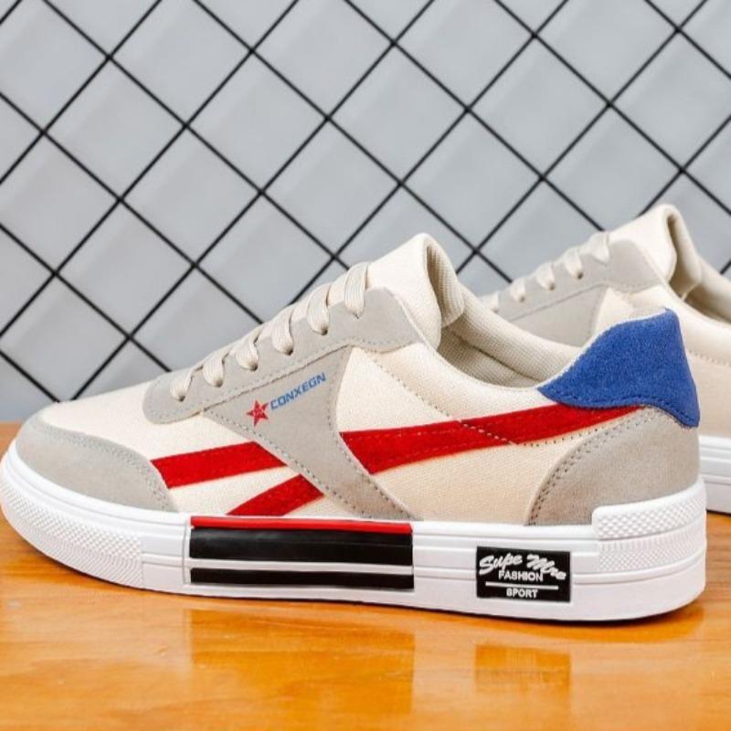 Fashion New Men's Fashion Breathable Flat Shoes for Man Outdoor Sneakers Version Trend Shoes Lace-Up Mens tenis Shoes