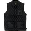 V-Neck Single-Breasted Sleeveless Vest Men Vests Black VN0A4S1QBLK