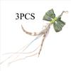 3pcs Simulated Feather Dragonfly Cat Toy Replace the Head Accessories Artificial Insects Pet Toy