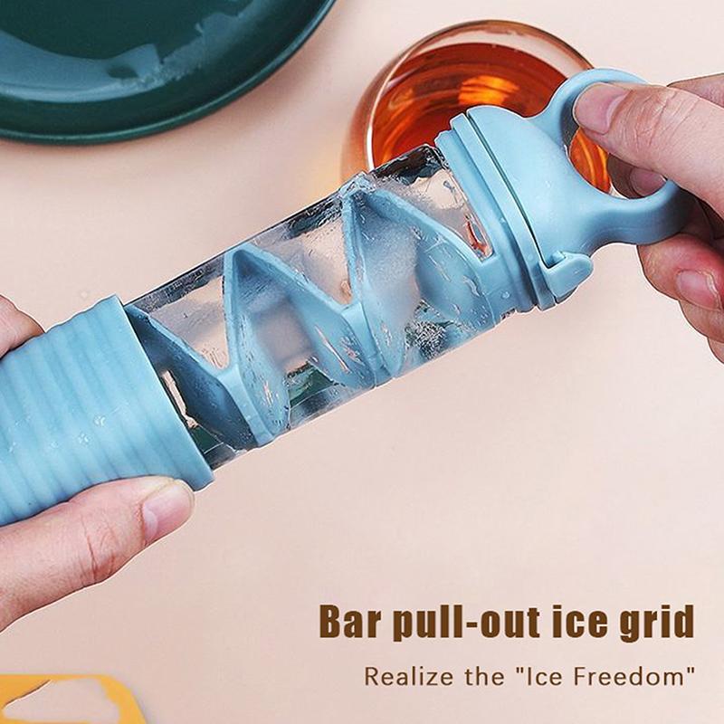 Household Ice Making Molds Durable Press Ice Cube Tray Fast Freeze Silicone Mold Refrigerator Reusable Kitchen Bar Ice Cube Mold