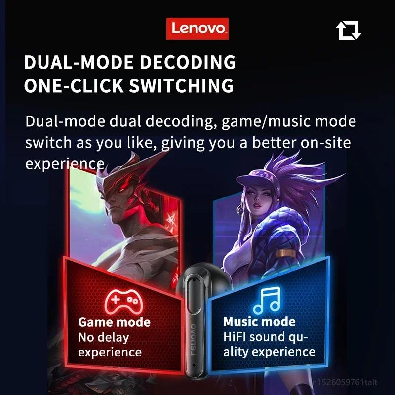 Originální sluchátka Lenovo EA120 Bluetooth 5.4 Sportovní sluchátka s redukcí hluku Herní sluchátka s dotykovým ovládáním Sluchátka s mikrofonem NOVINKA