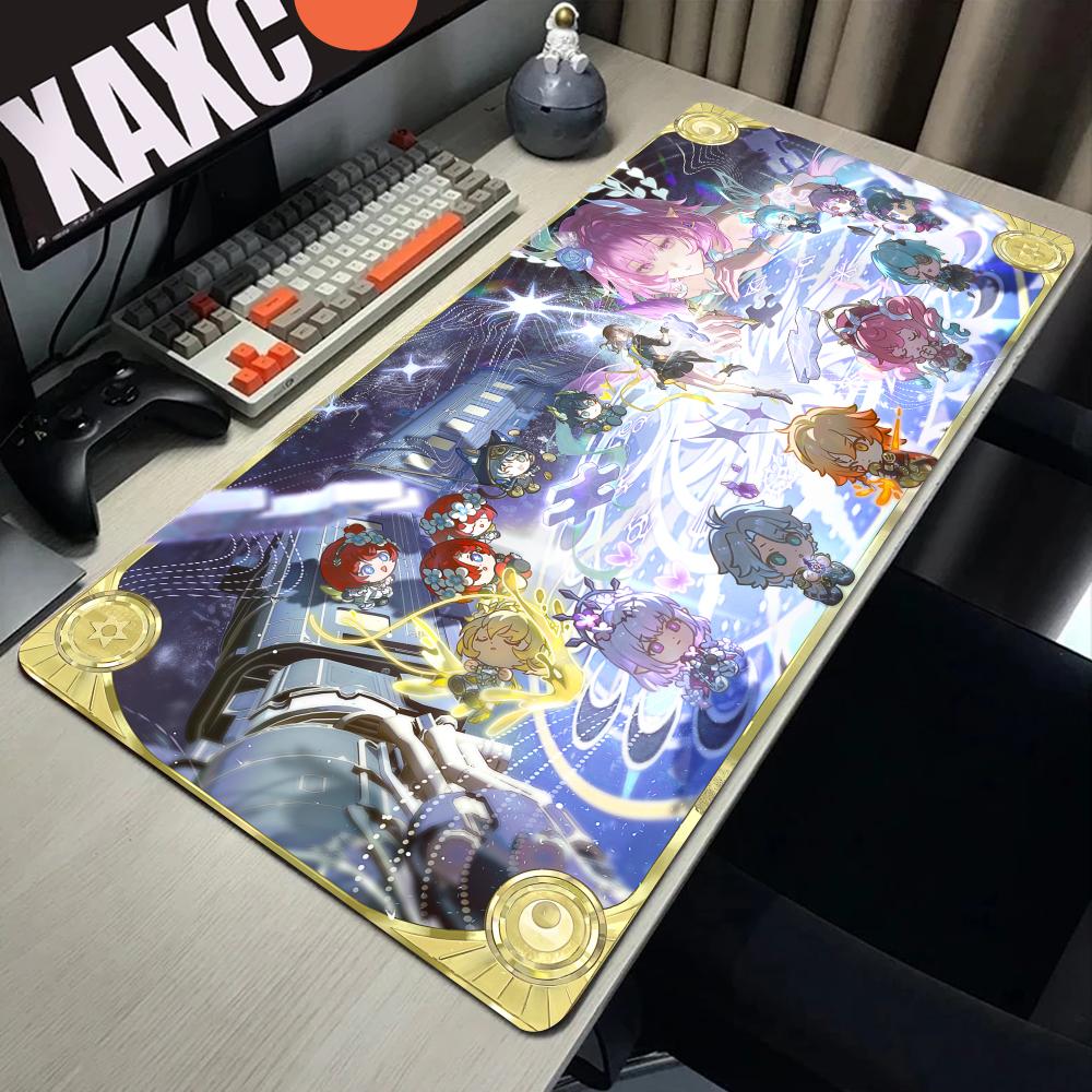 New Non-slip Amphoreus Chrysos Heir Mouse Pad Rubber Mats Honkai Star Rail Cyrene Phainon Mousepad Computer Accessories