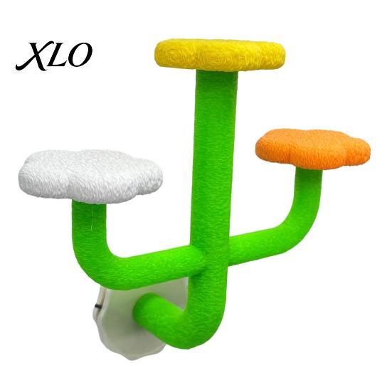 Cage Perch for Parrots Cactus Parrot Perch, Multi-Tier Textured Non-slip Standing Platform, Budgie Toys Toy, Bird Accessory Parakeets Conures