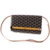 Makellose Schultertasche Monte Carlo PM Schwarzbraun Weiß PVC Damen Gebraucht